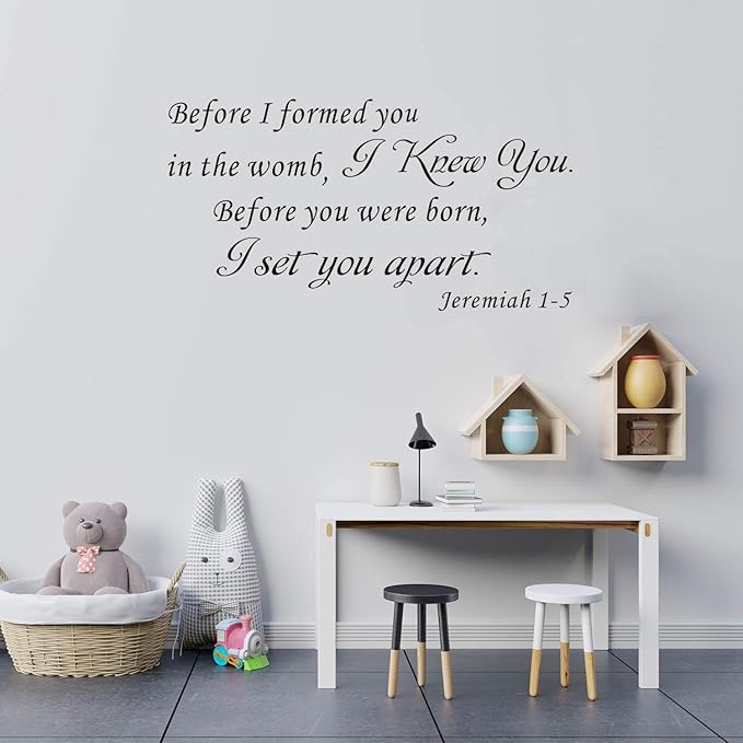 Buy ISEE 360® Bible Verse Wall Decal Quotes Living Room Nursery