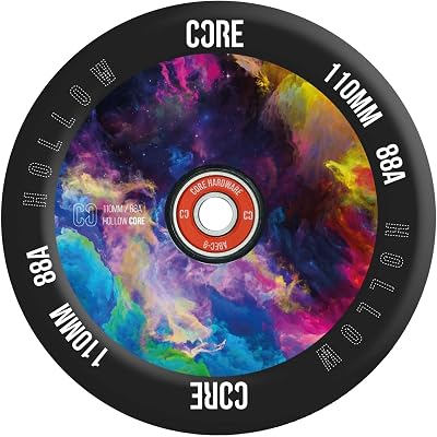 CORE Hollow Stunt Scooter Wheel 110mm ABEC 9 Bearings Black Galaxy