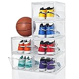 ZLLZUU Shoe Organizer Shoe Storage Boxes, 6 Pack