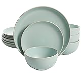 Gibson Home Rockaway Dinnerware, Teal