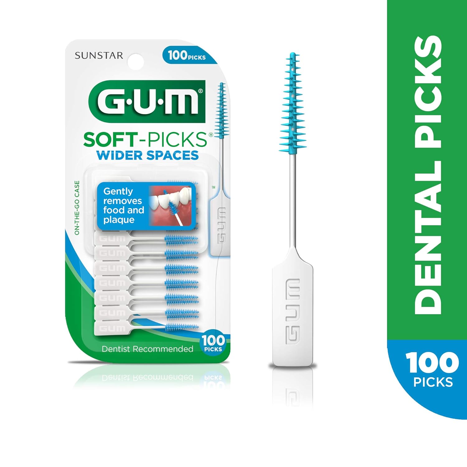 GUM Soft-Picks Wider Spaces Dental Picks, 100 Count: Industrial & Scientific