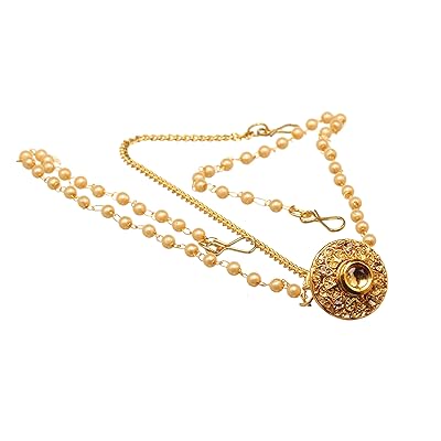 Bindhani Indian Bridal Gold Plated Maang Tikka Head Kuwait Ubuy