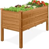 Best Choice Products 48" x 24" x 30" Raised Garden Bed with Extra Deep 16" Depth, Elevated Wood Planter Box Stand for Backyar