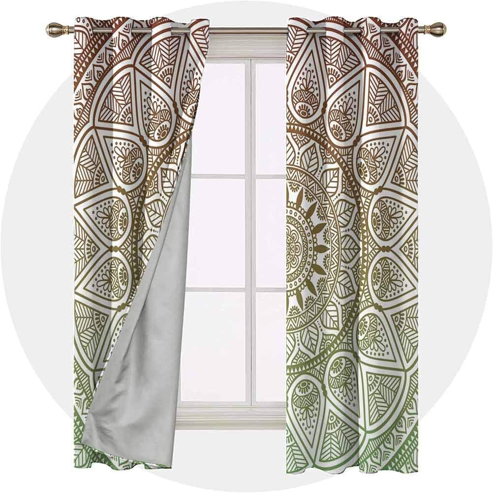 YUAZHOQI Cute Blackout Curtains 38W x 54L Panels Window Draperies