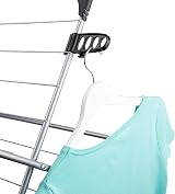Minky 3 Tier Indoor Clothes Airer, 20m Drying Space, Foldable, Black view 5