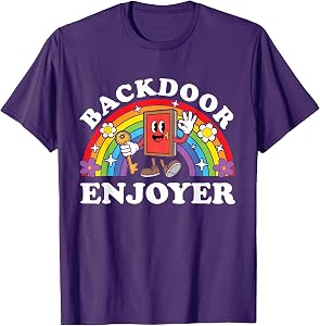 Backdoor Enjoyer Funny Raunchy Edgy Gen Z Vacation Swap Men T-Shirt