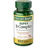 Nature’s Bounty Super B Complex with Vitamin C & Folic Acid, Immune & Energy Support, 150 tablets