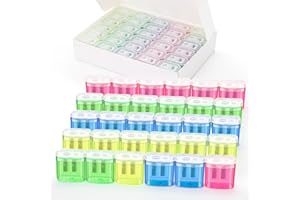 JEFURE 30 Pcs 2 Holes Small Manual Pencil Sharpener with Lid, Colored Handheld Dual Hole Pencil Sharpeners Bulk, Crayon Colored Pencils Sharpener, Pencil Sharpener for Kids, Office, School, Classroom