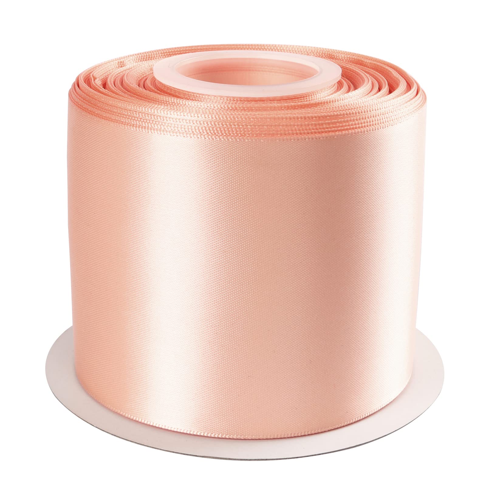 AVANAVA 75mm Wide Ribbon Double Face Satin Ribbon - 22 Meters (203-Coral Pink)