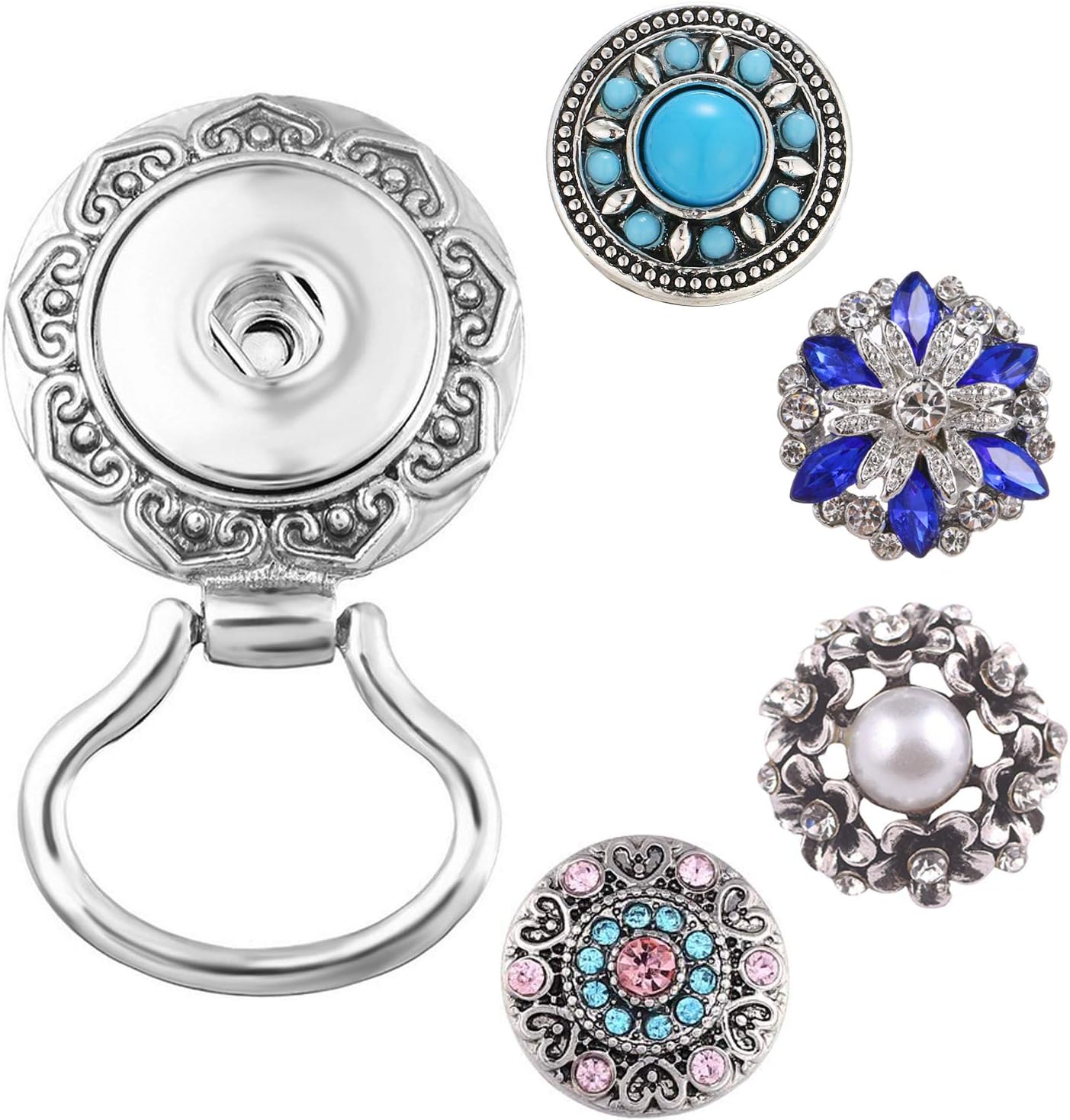 Hifot Eyeglasses Holder Brooch for Women, Sunglasses Hanger