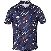 Royal & Awesome American Flag Golf Shirt, Patriotic Golf Shirt, USA Golf Shirts