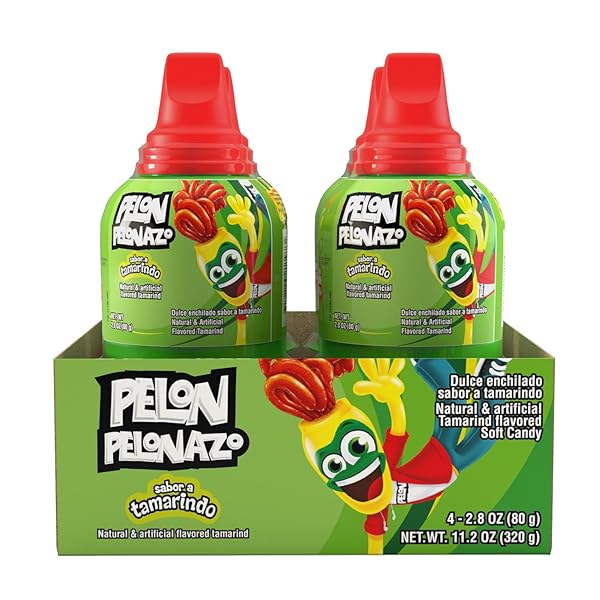 PELON PELONAZO MEXICAN TAMARIND CANDY, 3.5 OZ, 4 COUNT (PACK OF 1)