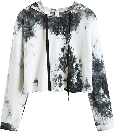 black and white tie dye sweatshirt