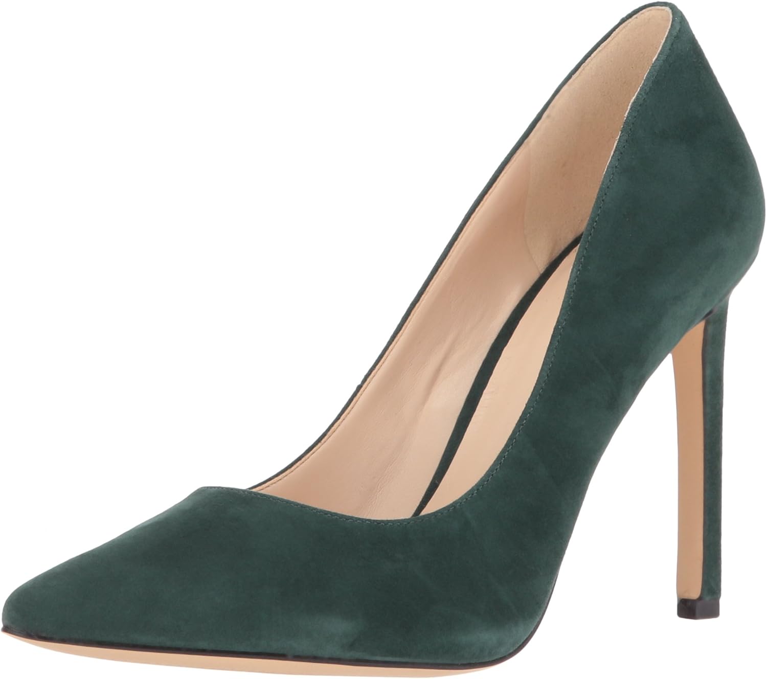 NINE WEST Women's Tatiana Suede Dress Pump, Dark Green, 7.