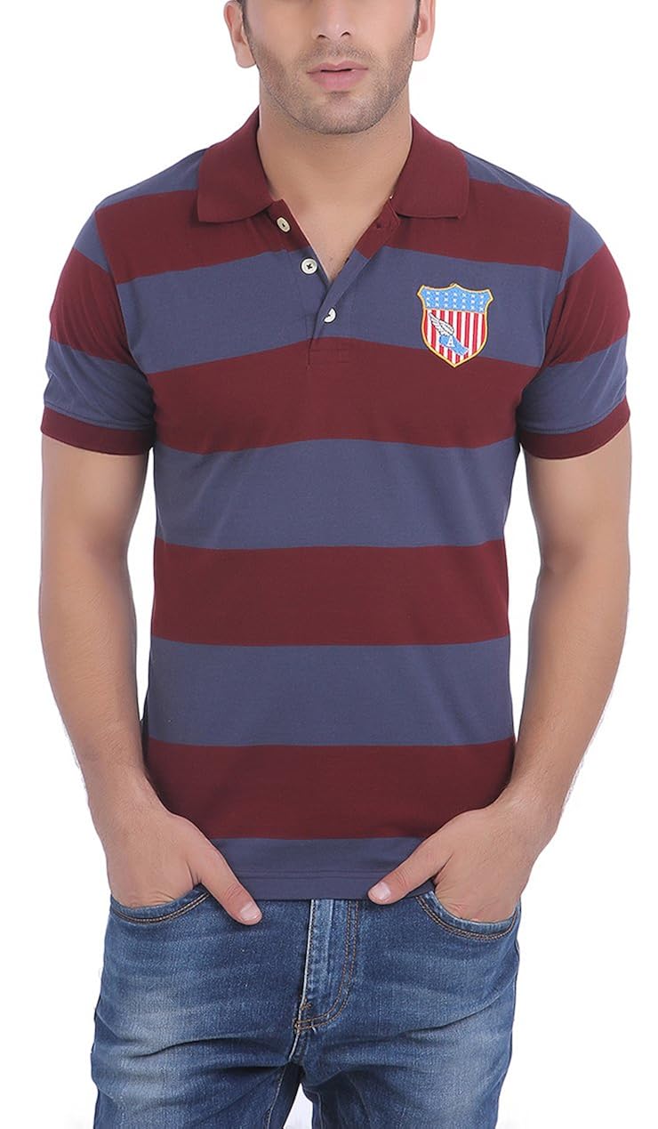 american crew men's cotton blend polo t-shirt