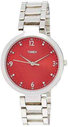 Fashion Analog Red Dial Women's Watch - TW000X203