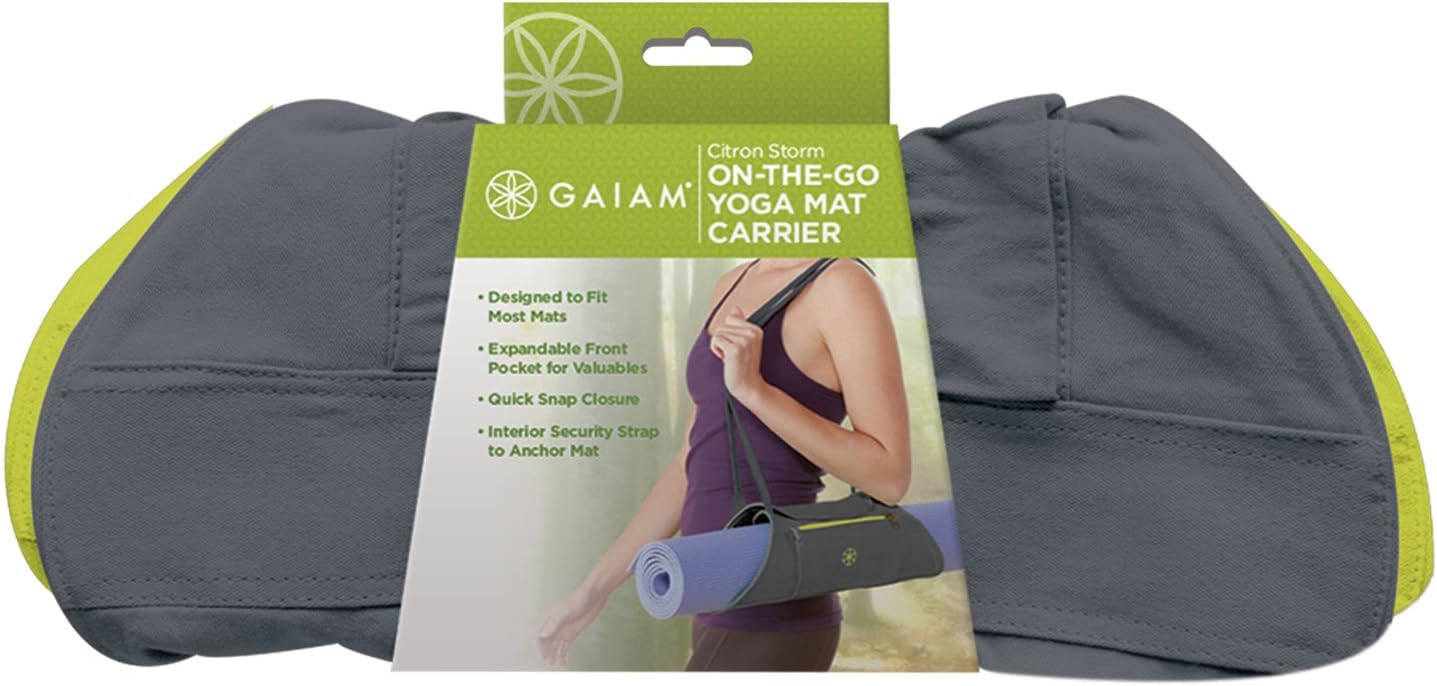 gaiam on the go yoga mat carrier