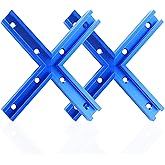 Bikykose 2 T-Tracks for Woodworking with Screws,Aluminum Alloy Woodworking Tools Double Cut Profile Universal T-Tracks with P