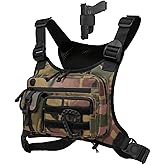 Muserise Outdoor Chest Bag For Men and Women, Tactical Vest For Running, Cycling, EDC Chest Pack Rig For Sports and Workouts