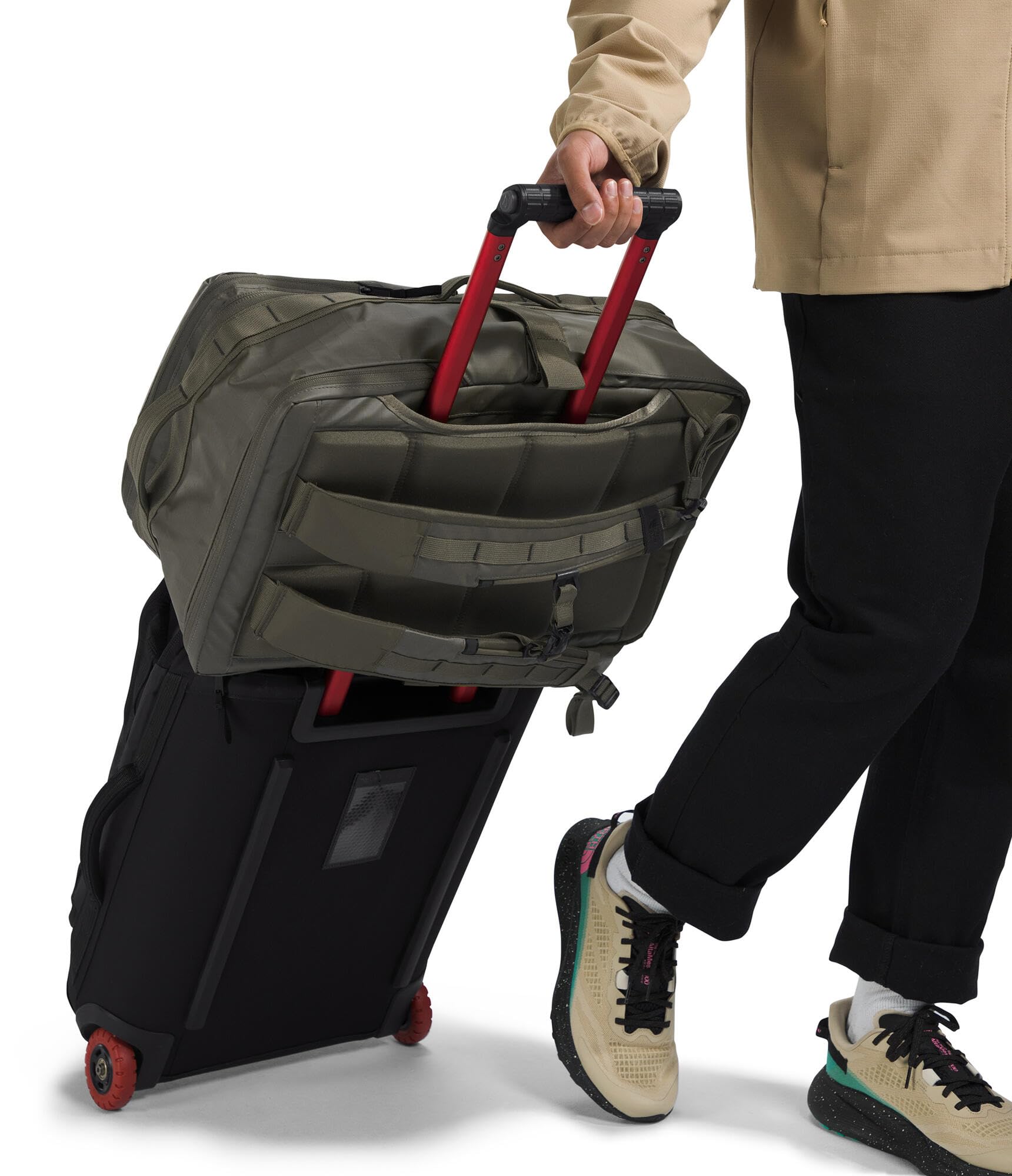 The North Face Base Camp Voyager Travel Pack, New Taupe Green/TNF Black-NPF, One Size