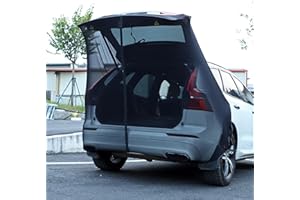 TAIKOO SUV Tents for Camping, Car Camping Essentials, Sun Protection Sunshade and Mesh Transparent Mosquito net, Size 126x63inch Black 1 Piece