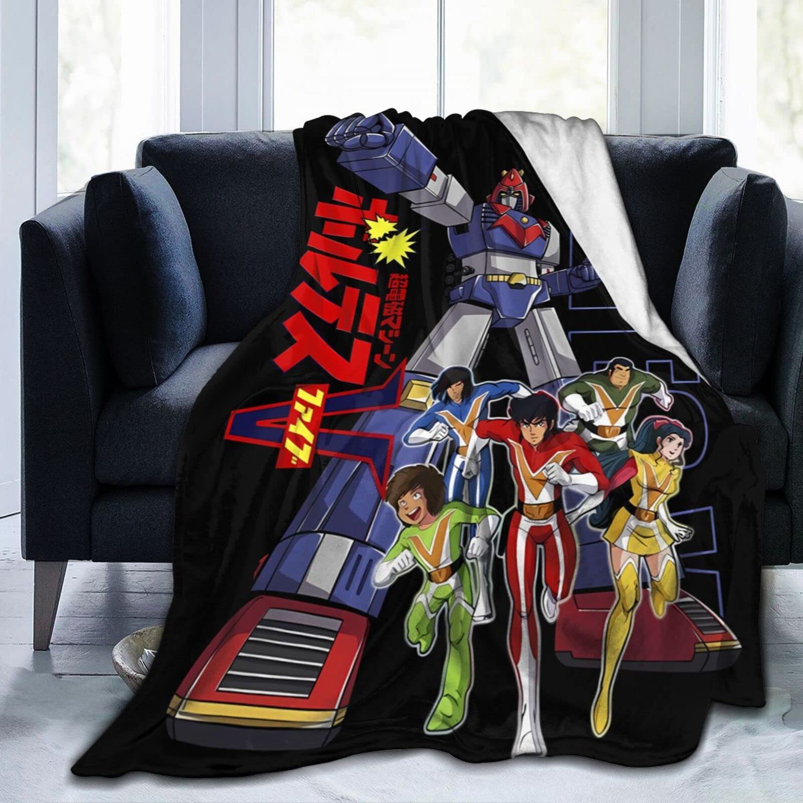 Anime Voltes V Throw Blanket Ultra-Soft Micro