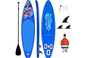 FEATH-R-LITE Inflatable Stand Up Paddle Board 10'x30''x6'' Ultra-Light (16.7lbs) SUP with Paddleboard Accessories