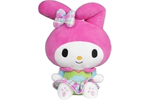 Jazwares Hello Kitty and Friends, 12-Inch My Melody Neon Plush - Officially Licensed Sanrio Product from Ages 6+