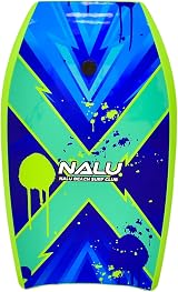 Nalu Bodyboard 41in with Leash Crescent Tail XPE Core Green view 5