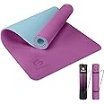 Yoga Mat Non Slip, Eco Friendly Fitness Exercise Mat with Carrying Strap,Pro Yoga Mats for Women,Workout Mats for Home, Pilates and Floor Exercises