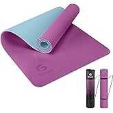Gruper Yoga Mat Non Slip, Eco Friendly Fitness Exercise Mat with Carrying Strap,Pro Yoga Mats for Women,Workout Mats for Home, Pilates and Floor Exercises