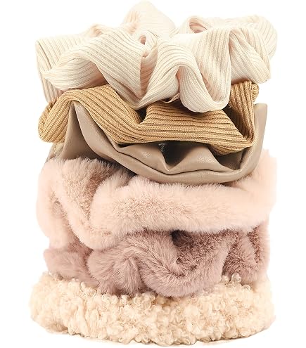 Amazon.com : Coiffed + Co. Stacked Bamboo Scrunchies (Color  display picture 2