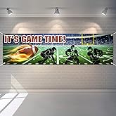 Football Party Banner Decoration Football Field Backdrop Banner Decor Large Sport Themed Background Hanging for Sport Baseball Themed Birthday Party Wall Door Sign Decor