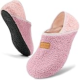 ANLUKE Slipper for Women Men Slipper Socks Fuzzy House Shoes Rubber Sole Slip On Soft-Lightweight Non Slip Indoor/Outdoor