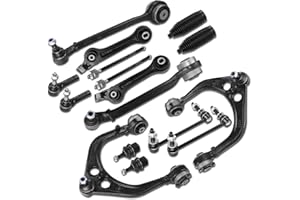 FRENZYBRO 16 Pcs Front Suspension Kit Control Arm With Ball Joint Swaybar Tie Rod End Replacement For 2011-2014 Chrysler 300, 2011-2019 Dodge Charger, 2011-2019 Dodge Challenger