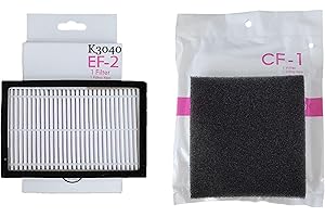ULTRACARE Replacement Filter Kit for Kenmore 200 + 400 Series Canister Vacuums. 1 K3040 [EF-2] HEPA Exhaust + 1 CF-1 Chamber. #'s (86880) 20-86880 MC-V194H KC38KBRMZ000 40320 86883 81002 UC487321 AC37KAKTZ000