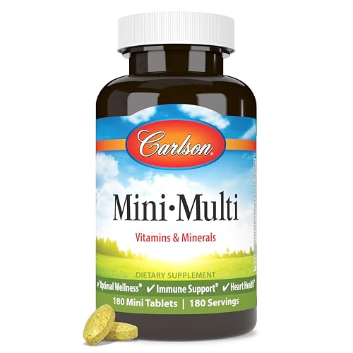 Carlson - Mini-Multi, Small Multivitamin Tablets, Vitamins & Minerals ...