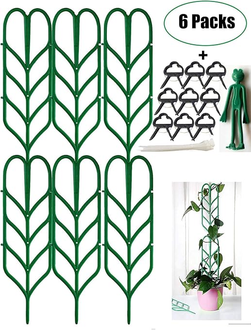 Jashem Garden Trellis - 6 enrejados de plástico para plantas en ...