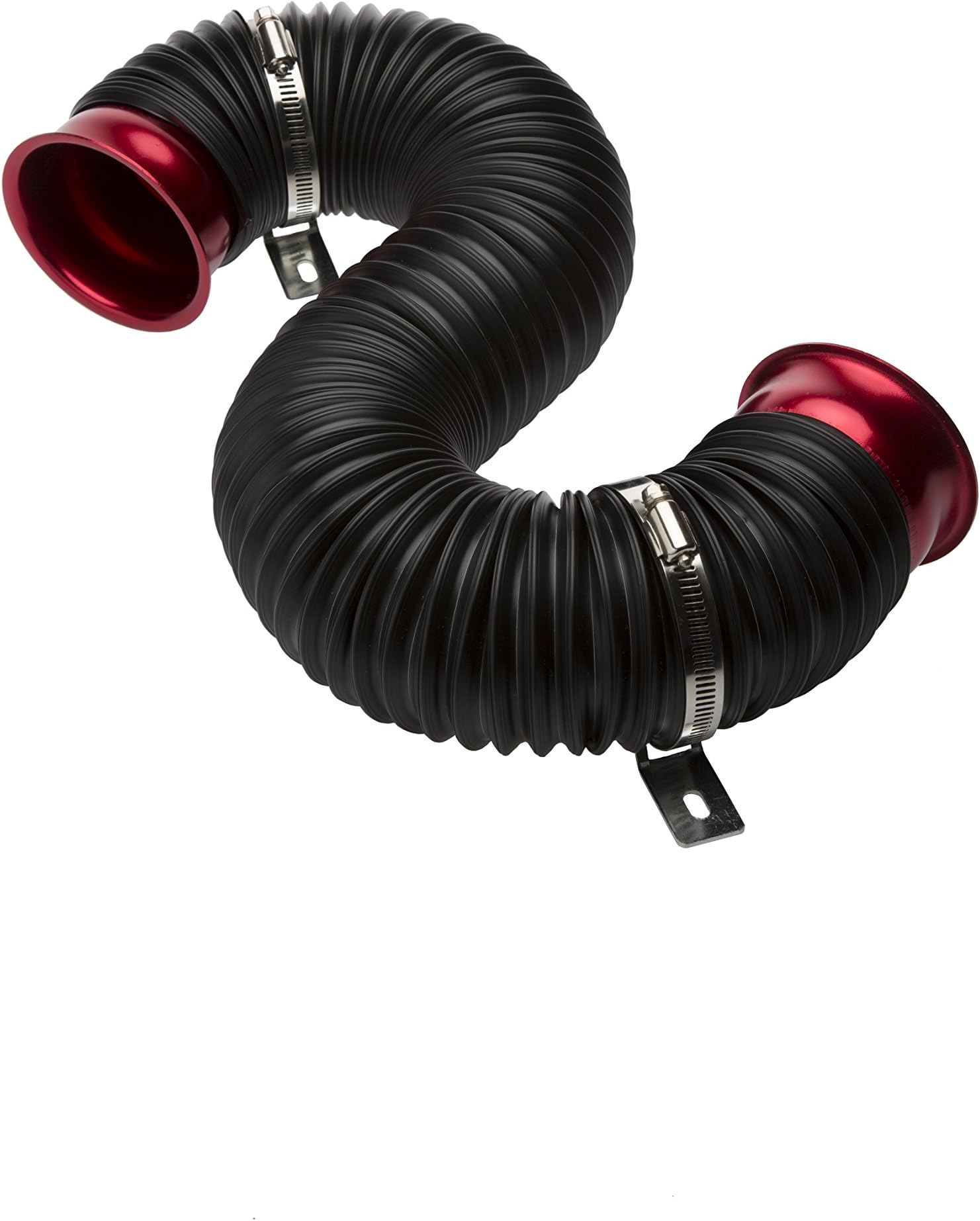 Simoni Racing T/PF-R Intake Pipe for Air Filter, Black/Red