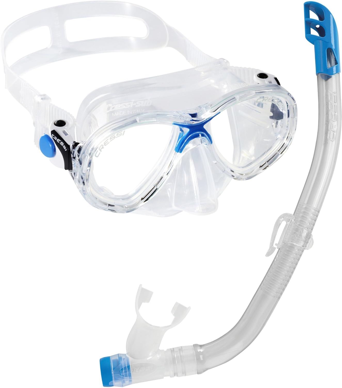 Cressi Marea VIP Gafas y tubo de buceo para niÃ±os azul azul