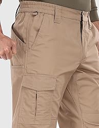Mens Work Pants Waterproof Ripstop Durable Cargo