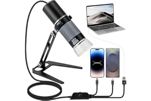 Ninyoon Full HD 1080P USB Digital Microscope Camera for iPhone iPad Android PC, 50-1000X High Definition Portable Handheld Mi