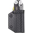 Clip & Carry Kydex Multitool Sheath for the Leatherman SIGNAL - Made in USA - Multi Tool Holder Holster - Carbon Fiber Black