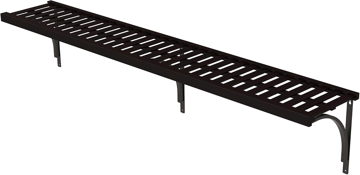 ClosetMaid 1417 Premium Wood Ventilated Shelf Kit, 6-Foot X 12-Inch, Espresso: Home & Kitchen