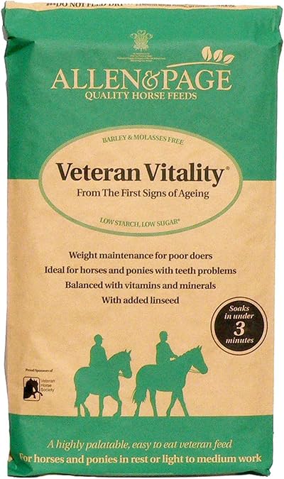 Allen & Page Veteran Vitality Horse Feed 20 kg for Older Horses