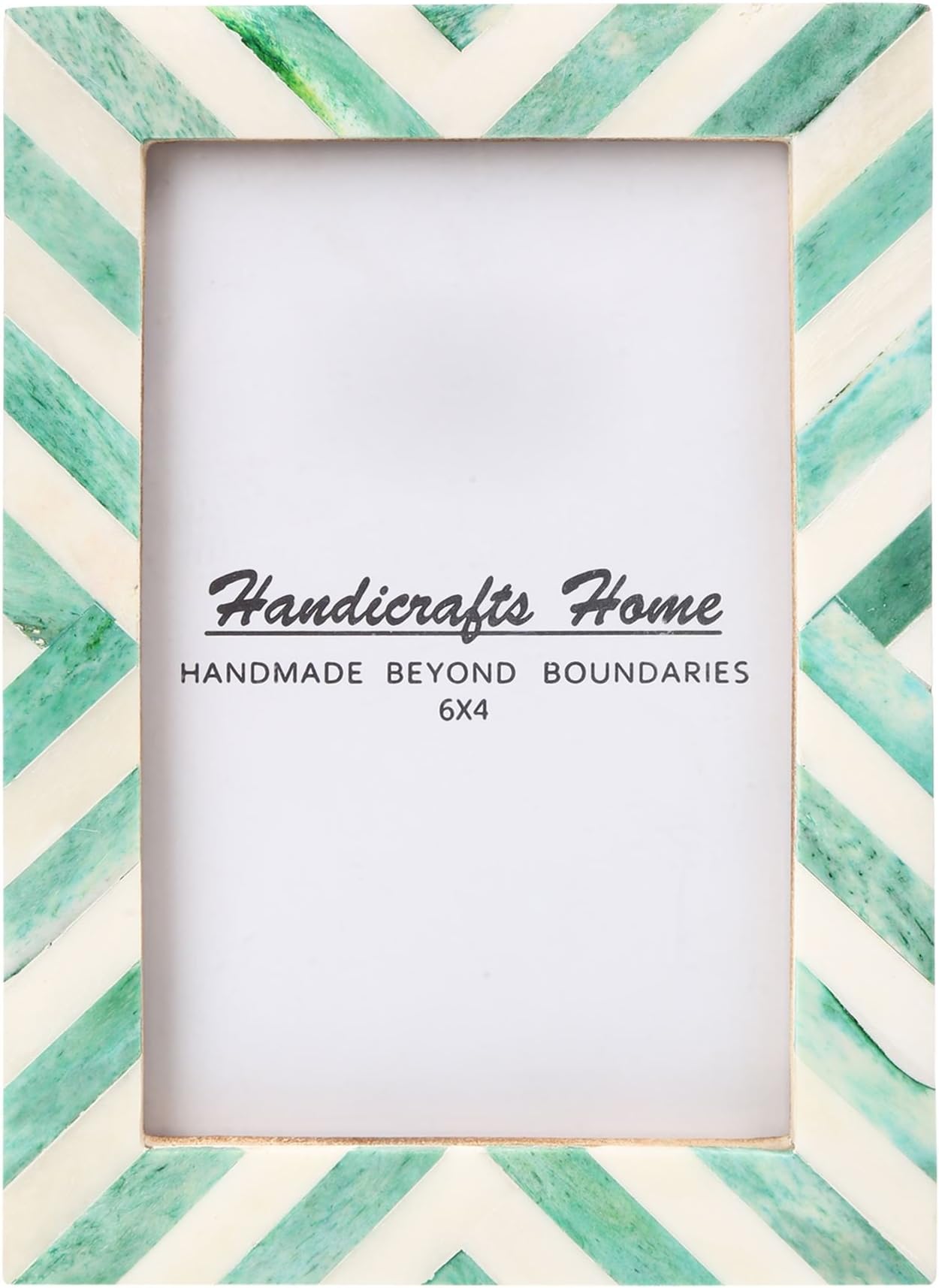 Handicrafts Home 4x6 Picture Photo Frame Chevron Herringbone Art Inspired Vintage Wall Décor Gift Frames GEEN – Christmas Gifts