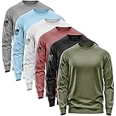 Patriot Crew Men's 6 Pack Variety Essential Long-Sleeve, Fresh Long-Sleeve Shirt, American Graphic, Patriotic, USA