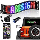 VDIKKS LED Car Sign, Programmable LED Matrix Panel FPCB Flexible Screen Display Animation Message Scrolling Sign APP Control for Cars, Shop, Bar, Party Festival 14.6"x3.6"