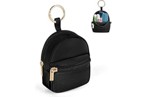 Likesing Asthma Inhaler Case, Thickened Black Inhaler Holder Pouch Compatible for Handy Ventolin, Inhaler Holder Keychain Inhaler Bag for Adults Kids (Storage Bag Only)