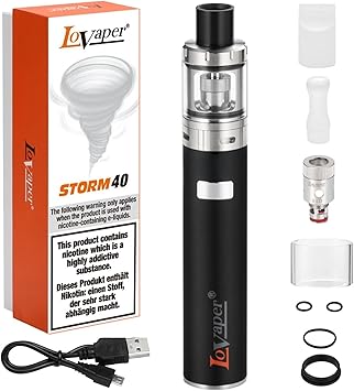Ecig lovaper® Storm 40 W E Cig Vape Kit, 2600 mAh pilas integrado Ecig 40 W